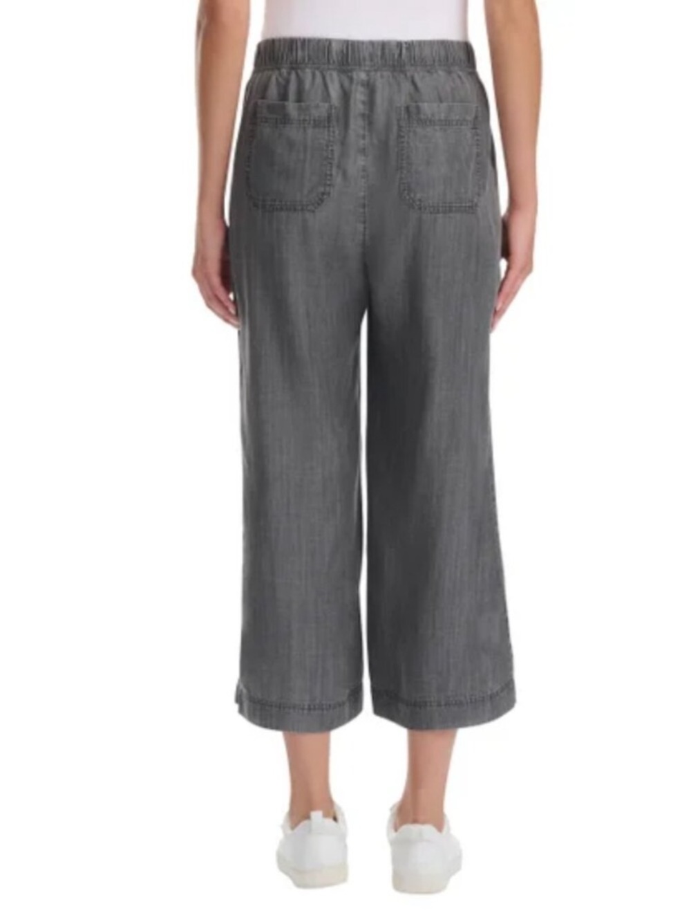 Splendid Women's Wide Leg Crop Pant NWT M Black - Picture 3 of 12
